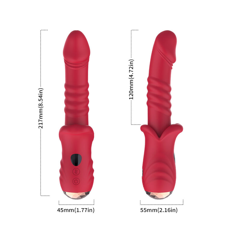 ARMONY - POINT A STIMULIERENDER VIBRATORDILDO ROT – Bild 6
