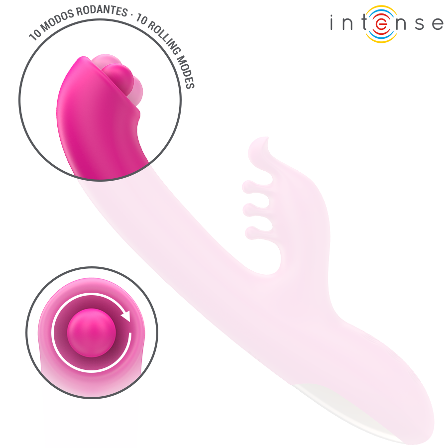 INTENSE - CHRISTINA MULTIFUNKTIONS-RABBIT-VIBRATOR 22,5 CM ROSA – Bild 4