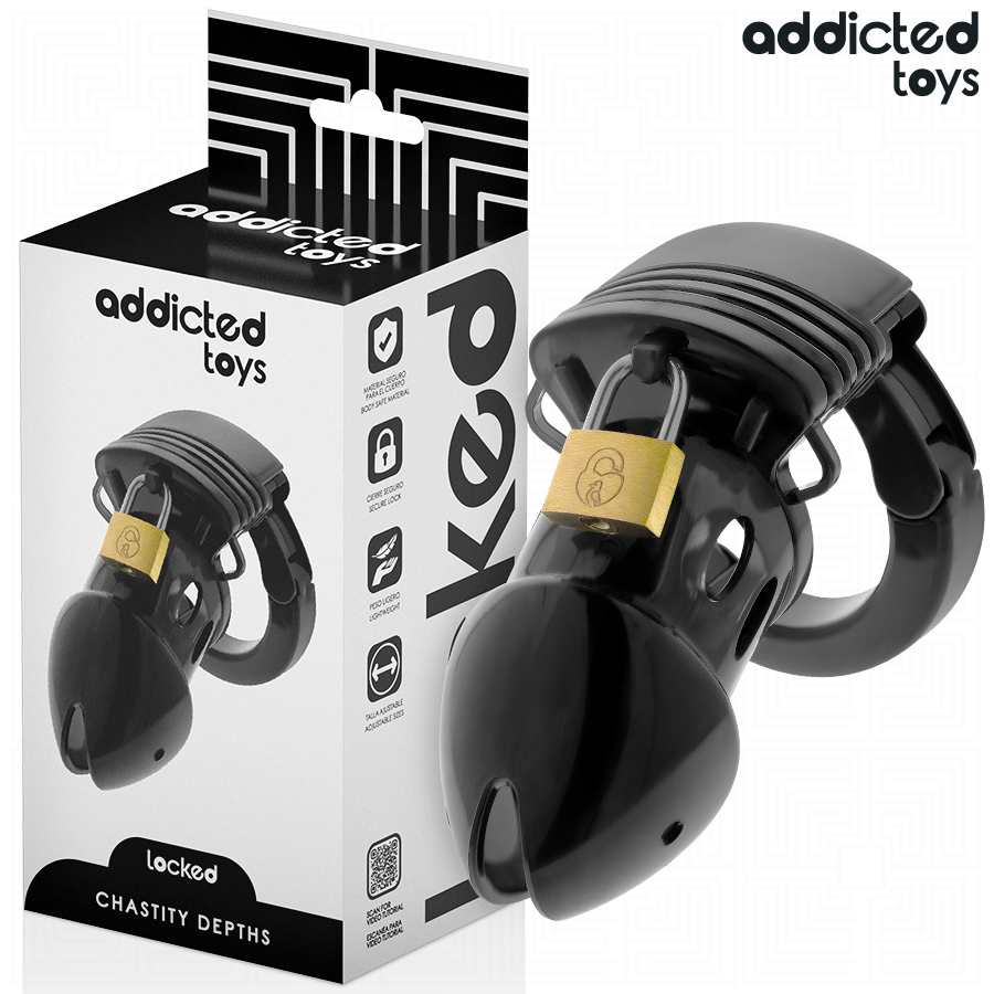 ADDICTED TOYS LOCKED - CHASTITY DEPTHS PENISKÄFIG 7,5 CM