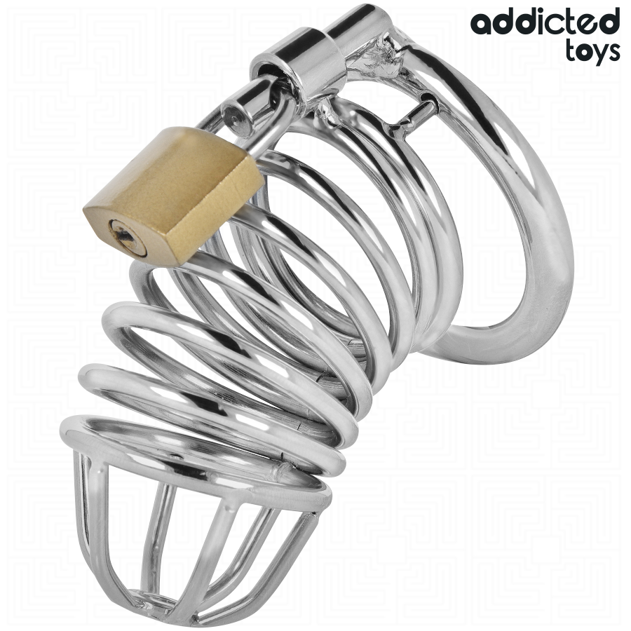 ADDICTED TOYS LOCKED - IRON CELL METALL-PENISKÄFIG 4 CM GRÖSSE S – Bild 4