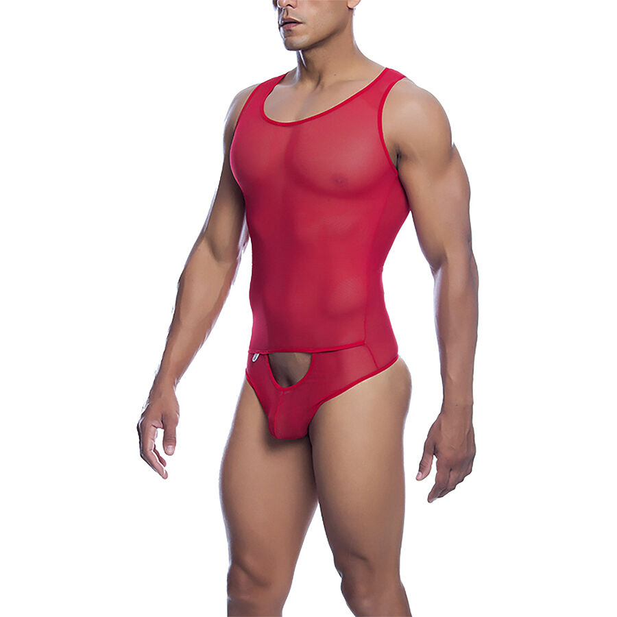 MOB - BODYSHEER TRANSPARTE ROJO TALLA S/M – Bild 4