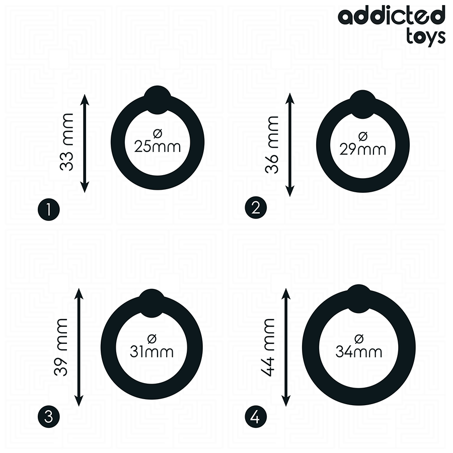 ADDICTED TOYS - SET AUS DRUCKRINGEN AUS SILIKON – Bild 5
