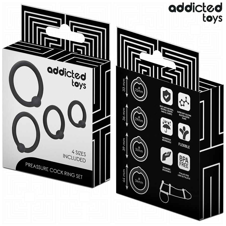 ADDICTED TOYS - SET AUS DRUCKRINGEN AUS SILIKON – Bild 6