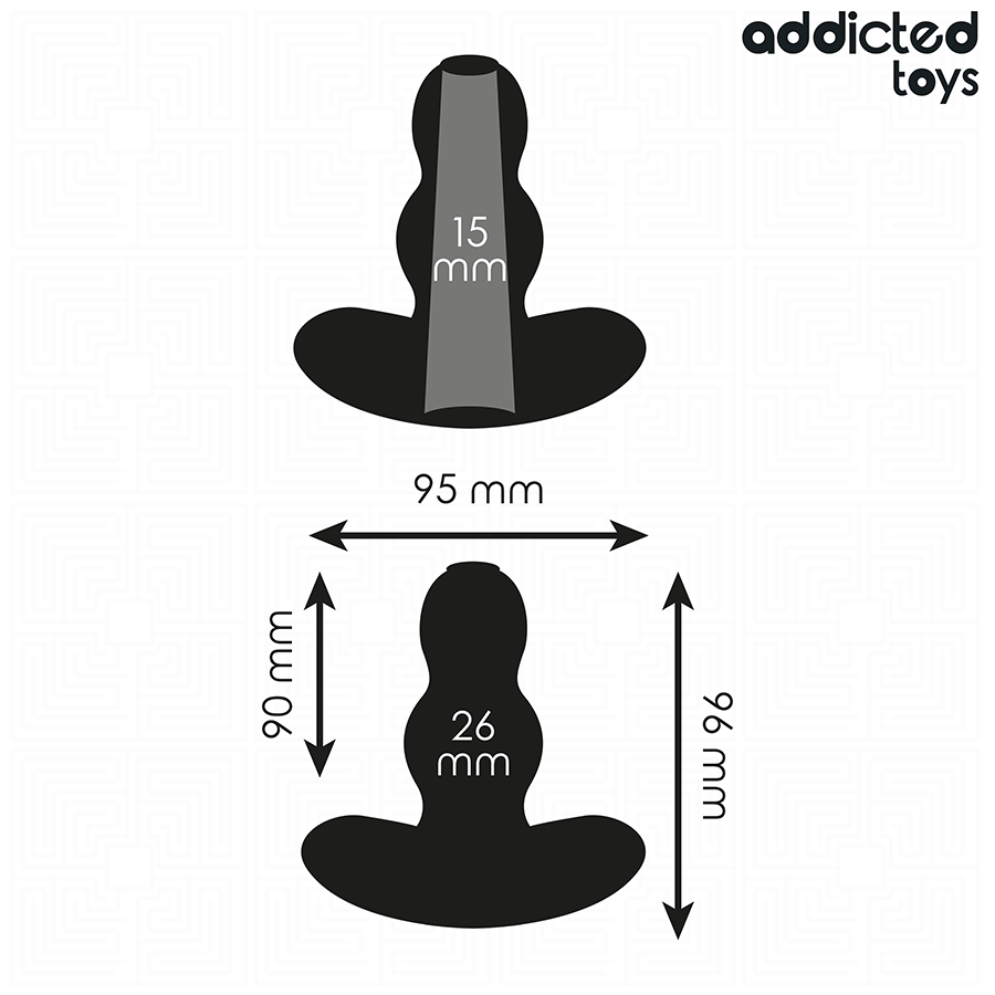 ADDICTED TOYS - HOHL ANAL PLUG GRÖSSE M 9,6 CM – Bild 4
