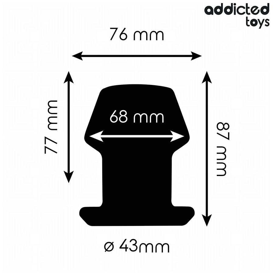 ADDICTED TOYS - EXTREM HOHL ANAL PLUG GRÖSSE M 8,7 CM – Bild 4