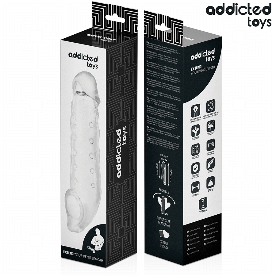 ADDICTED TOYS - TRANSPARENTE PENISVERLÄNGERUNG GRÖSSE S 23 CM – Bild 6