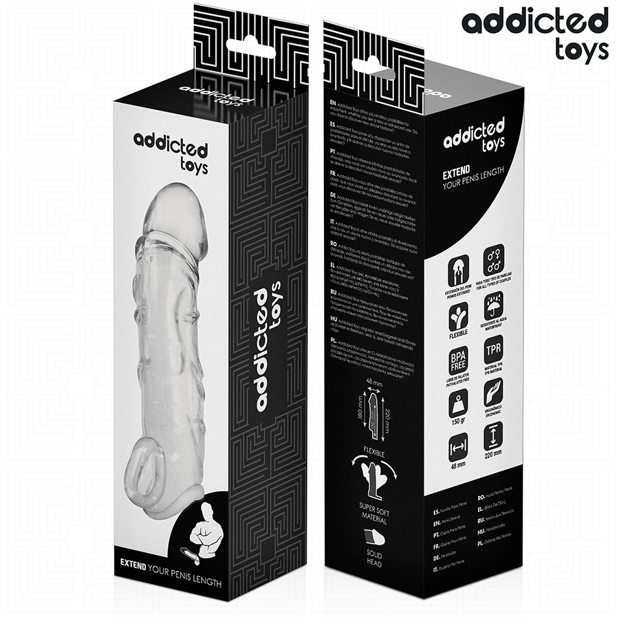 ADDICTED TOYS - TRANSPARENTE PENISVERLÄNGERUNG 27 CM – Bild 6