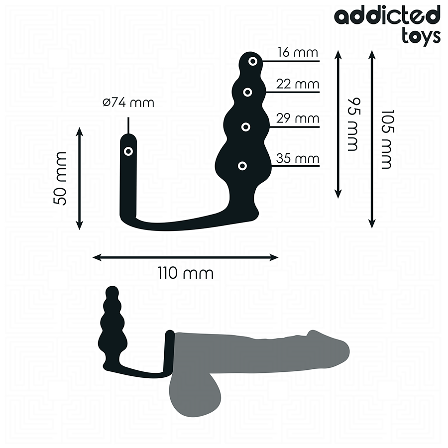 ADDICTED TOYS - ANALPLUG MIT RING MODELL 5 – Bild 3