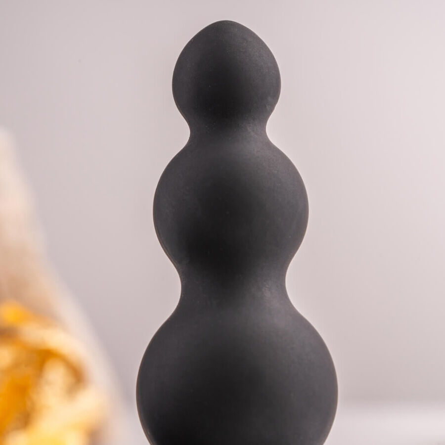 ROCKS-OFF - PETITE SENSATIONS BUBBLES ANAL PLUG VIBRATOR SCHWARZ – Bild 4