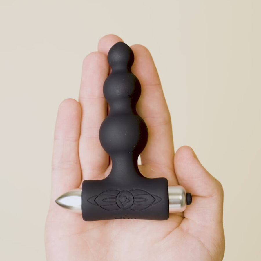 ROCKS-OFF - PETITE SENSATIONS BUBBLES ANAL PLUG VIBRATOR SCHWARZ – Bild 7