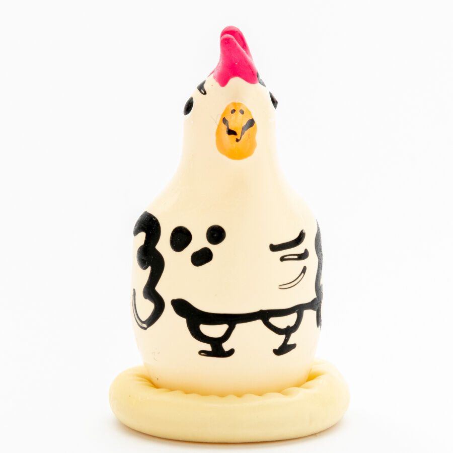 CONDOMERIE - HANDBEMALTE NEUHEITSKONDOME COCKY ROOSTER – Bild 4