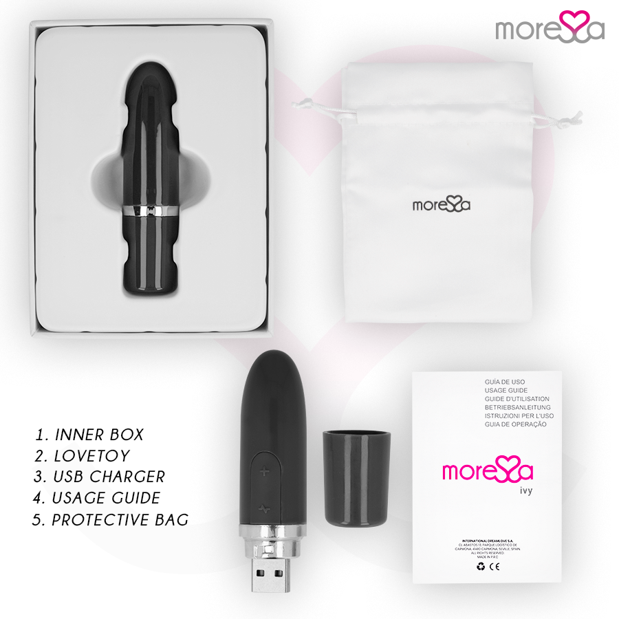 MORESSA - IVY VIBRATOR STIMULATOR REISE SCHWARZ – Bild 6