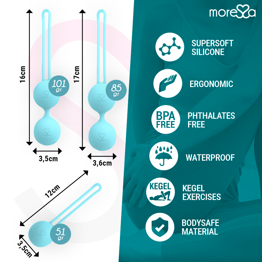 MORESSA - OSIAN SET PREMIUM TÜRKIS SILIKON – Bild 4
