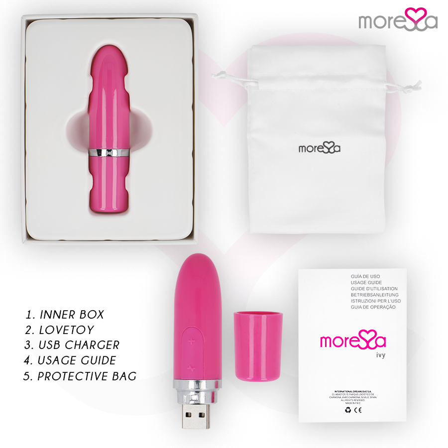MORESSA - IVY VIBRATOR STIMULATOR REISE ROSA – Bild 4