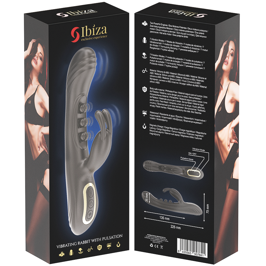 IBIZA - VIBRIERENDES RABBIT MIT PULSATION – Bild 7