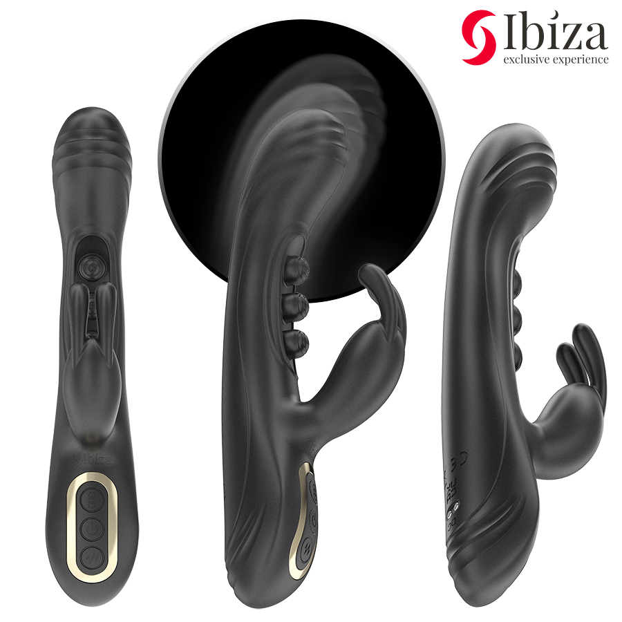 IBIZA - VIBRIERENDES RABBIT MIT PULSATION – Bild 4