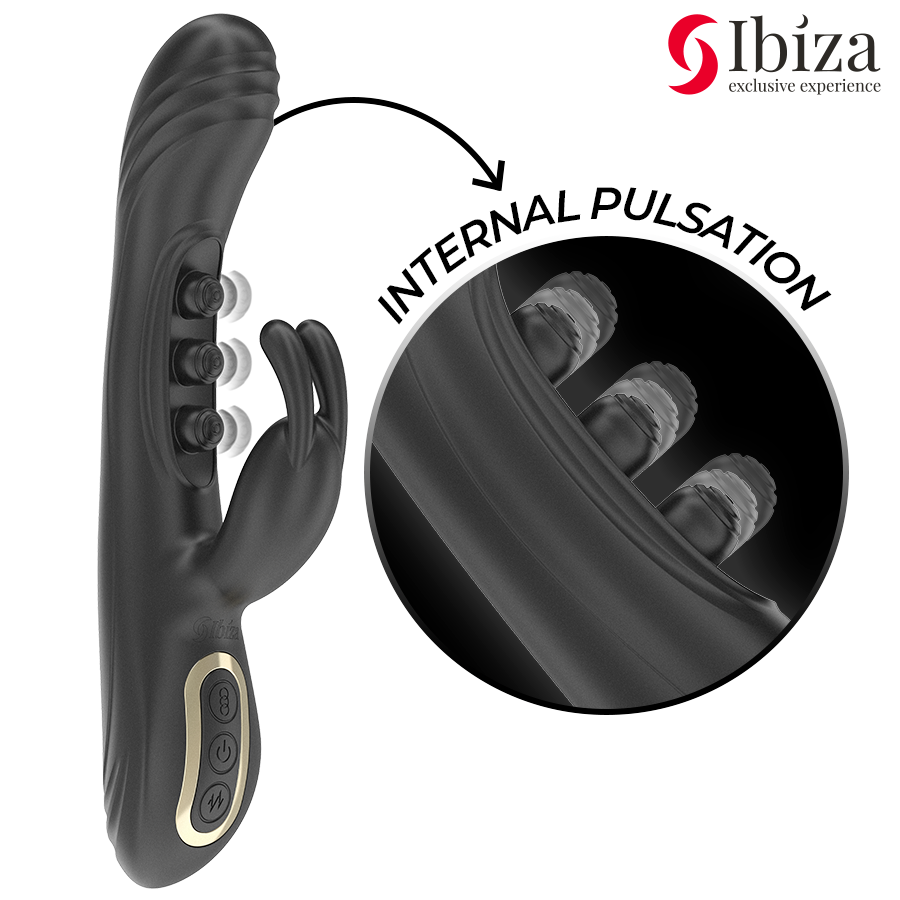 IBIZA - VIBRIERENDES RABBIT MIT PULSATION – Bild 3