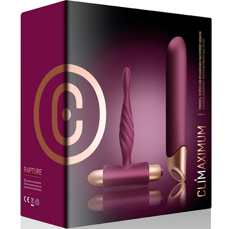 CLIMAXIMUM - RAPTURE KIT VIBRATOR CLASSIC + ANFÄNGER-ANALPLUG – Bild 3