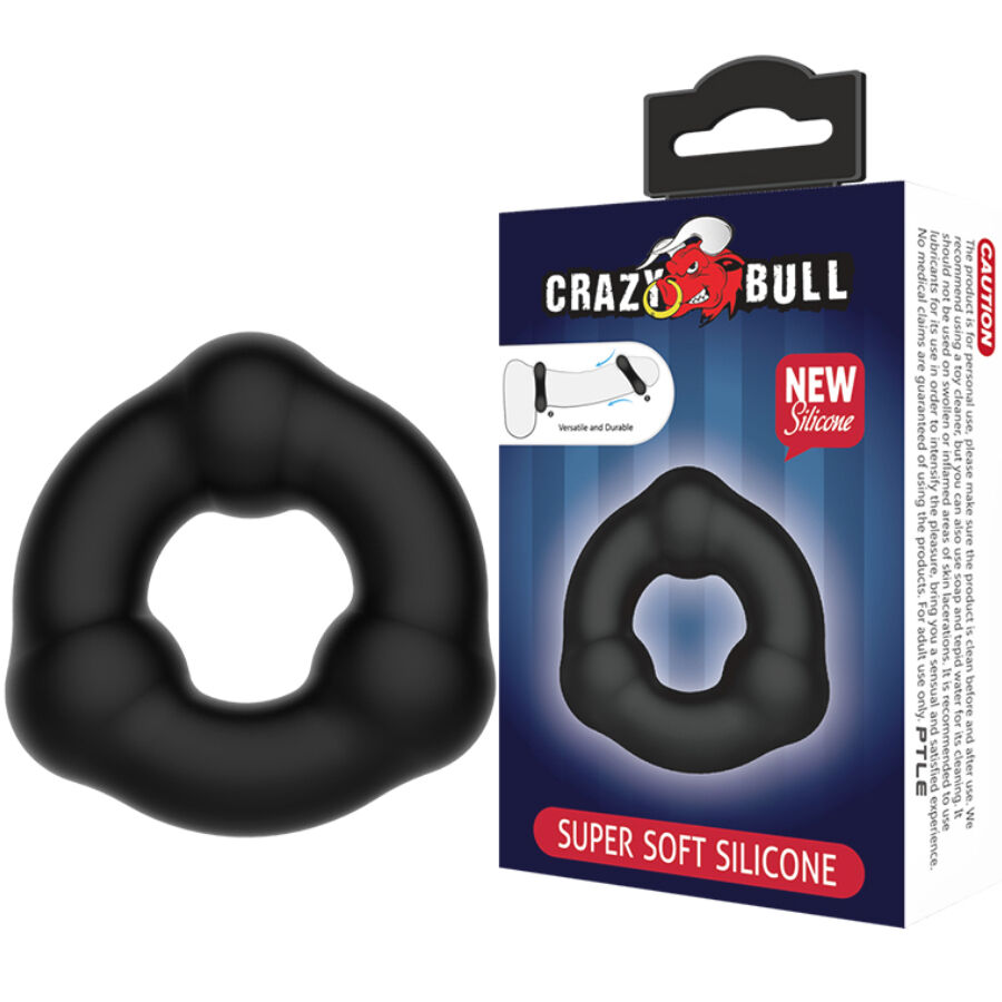 CRAZY BULL - SUPER WEICHER SILIKONRING MIT NOPPEN