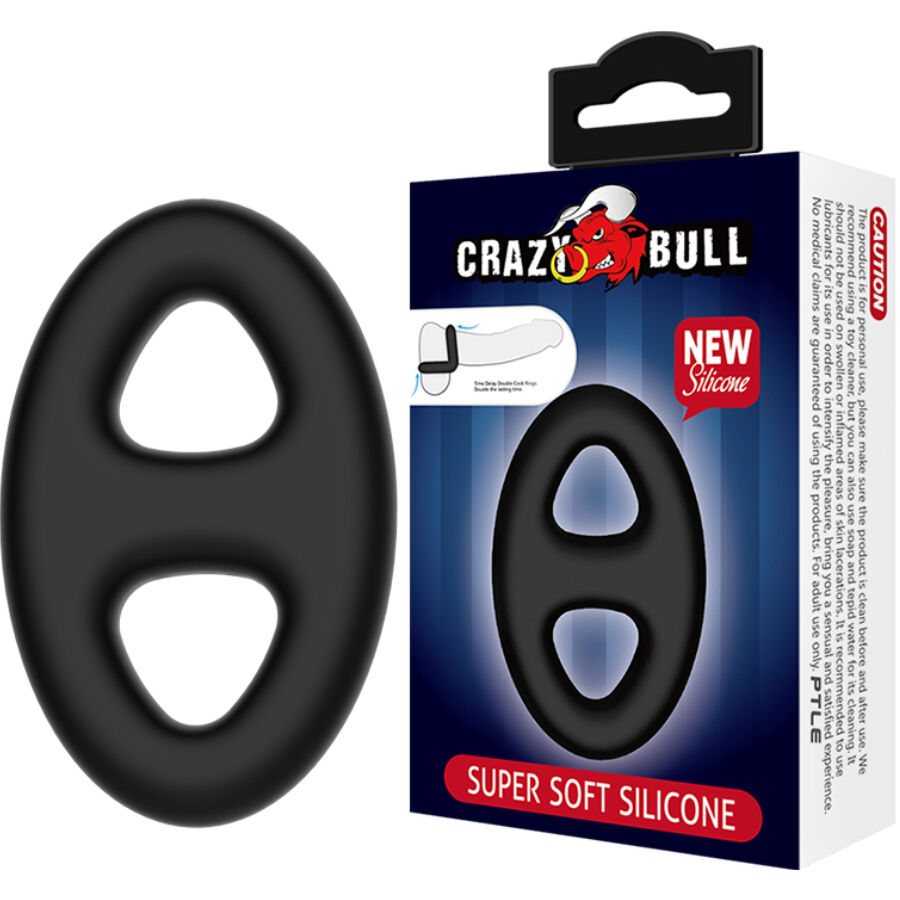 CRAZY BULL - DOPPELTER OVALER SILIKONRING
