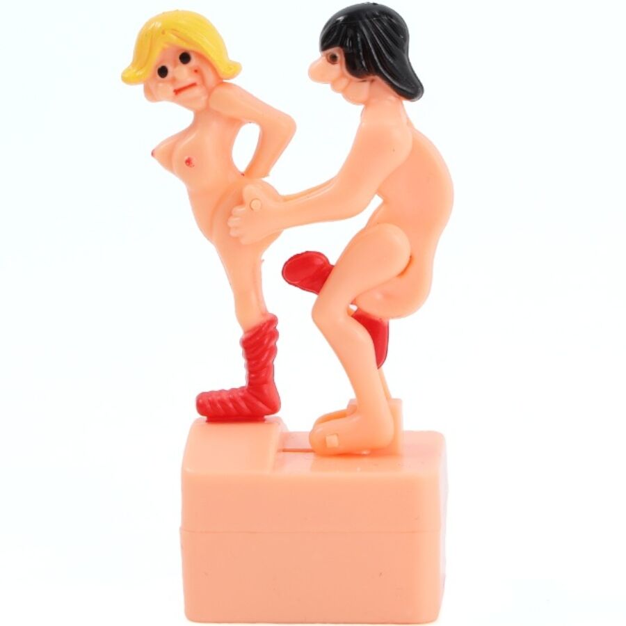 DIABLO PICANTE - MUÑECO BROMA POSTURA SEXUAL POR DETRÁS CON CUERDA