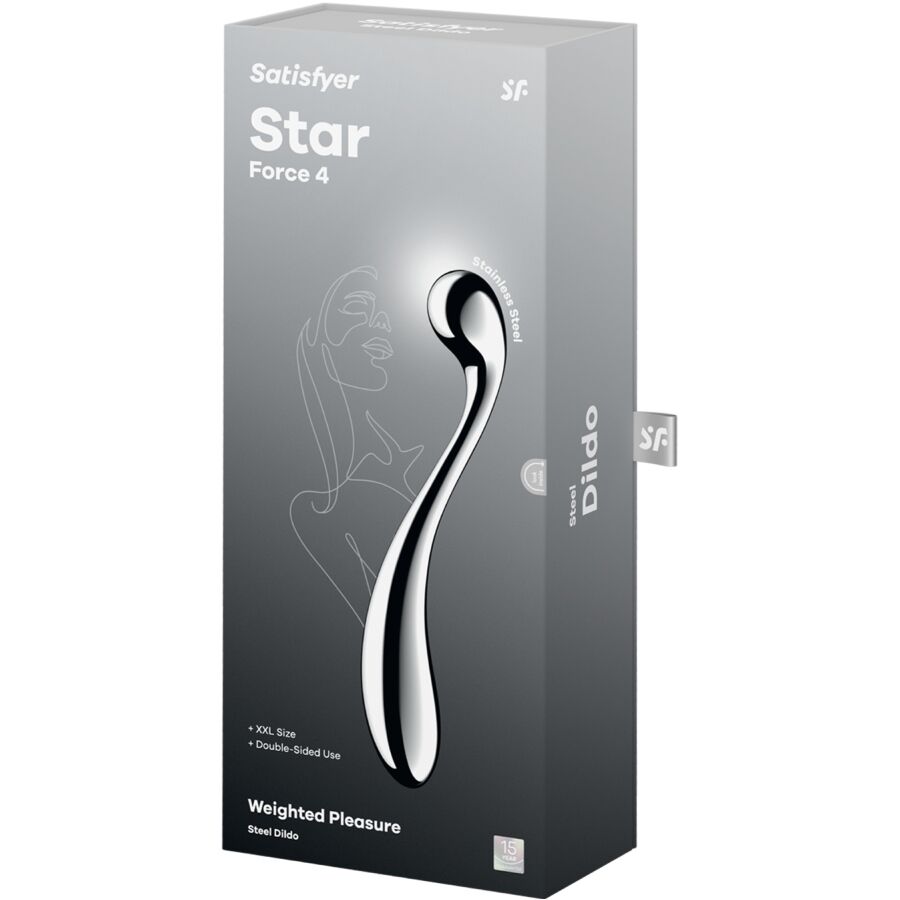 SATISFYER - STAR FORCE 4 EDELSTAHL DOPPELDILDO - Image 4