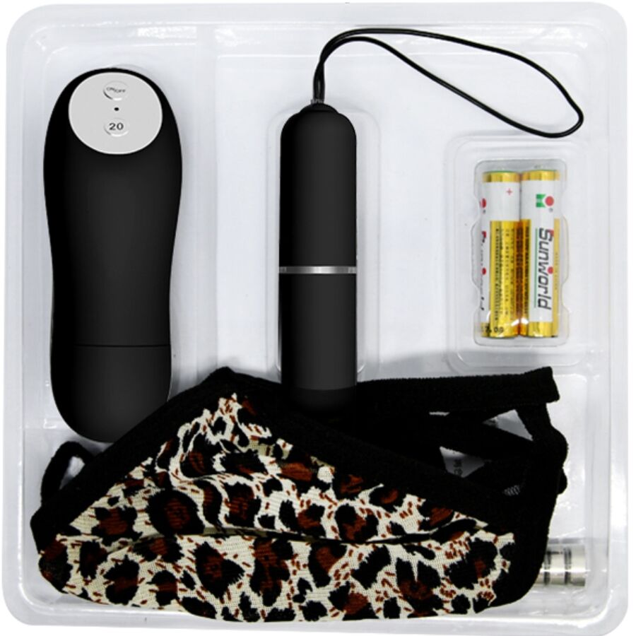 BAILE - Stringtanga mit Vibrationskugel und Fernbedienung, Schwarz – Bild 6