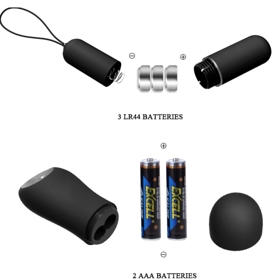 BAILE - Stringtanga mit Vibrationskugel und Fernbedienung, Schwarz – Bild 8