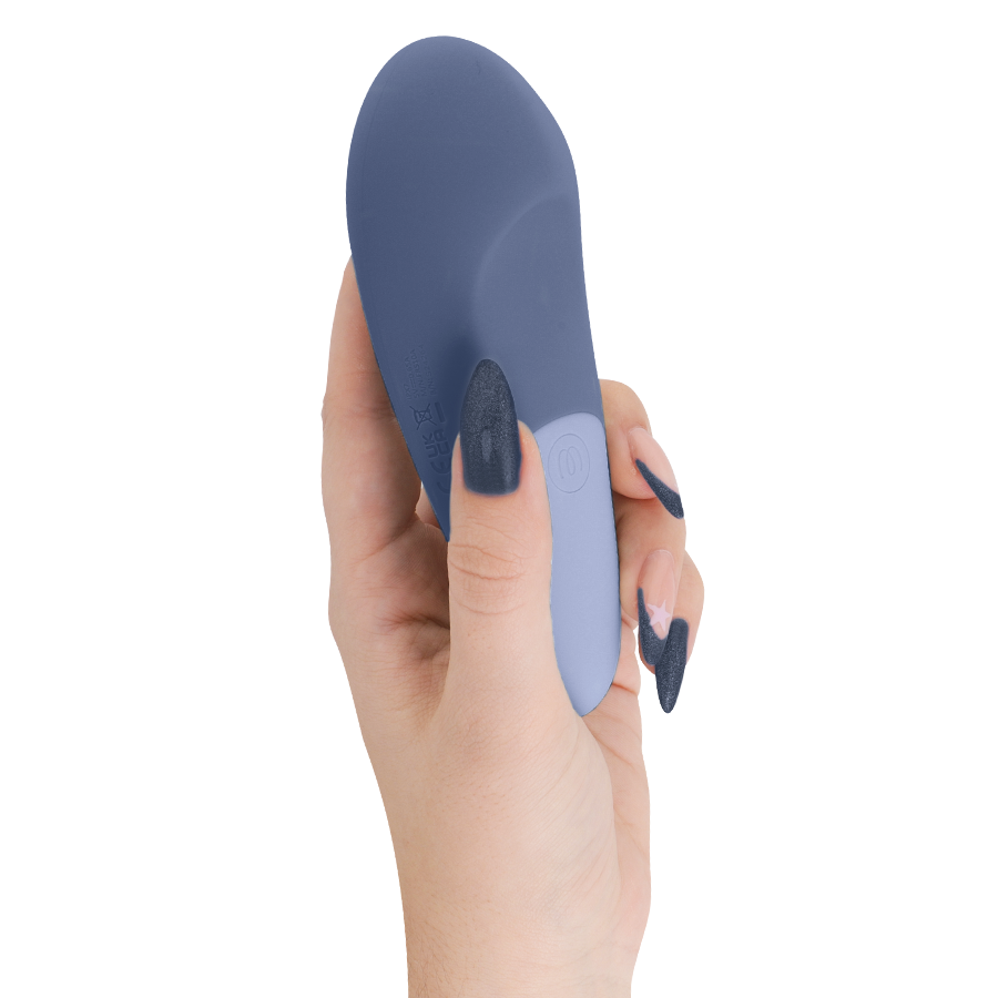 WOMANIZER - VIBE LAY-ON SILENT VIBRATOR DUNKELBLAU – Bild 3
