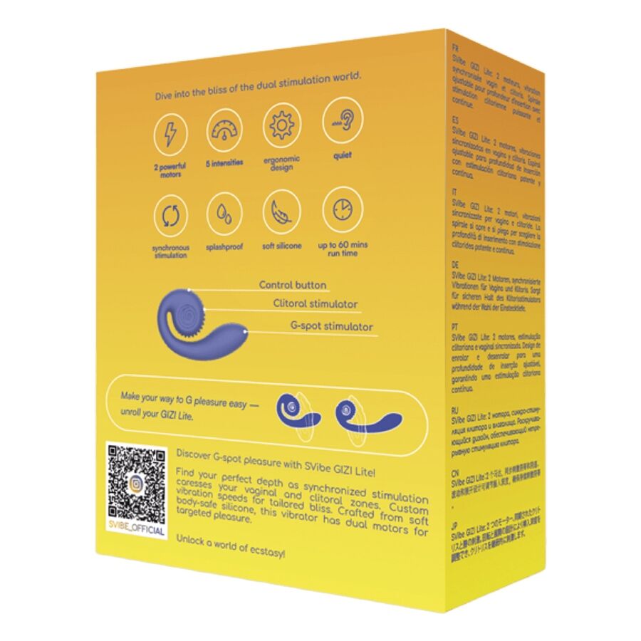 SNAIL VIBE - GIZI LITE DUAL G-PUNKT- & KLITORISVIBRATOR (LILA) – Bild 3