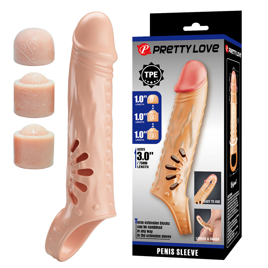 PRETTY LOVE - PENISHÜLLE MIT VERLÄNGERUNGEN