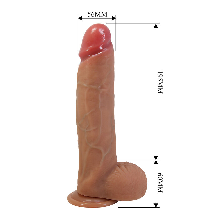 PRETTY LOVE - MENDEL REALISTISCHER DILDO MIT SAUGNAPF 25,5 CM -Ø- 5,6 CM – Bild 6