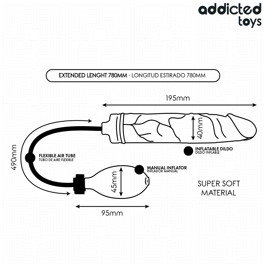 ADDICTED TOYS - AUFBLASBARER DILDO MODELL 4 – Bild 6