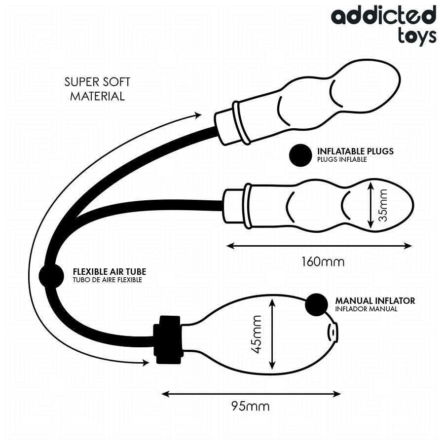 ADDICTED TOYS - AUFBLASBARER DOPPEL-ANTISKLOPF MODELL 1 – Bild 6
