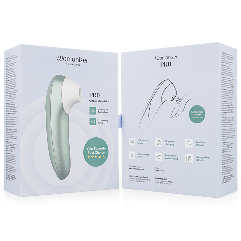 WOMANIZER - PRO VIBRANT KLITORALSTIMULATOR SALBEIGRÜN – Bild 6
