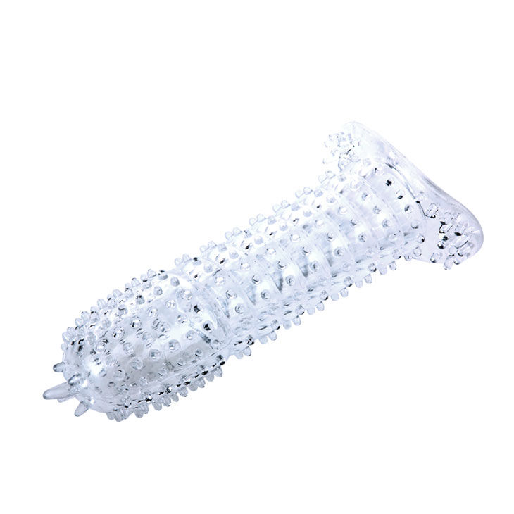BAILE - PENISHÜLLE MIT TRANSPARENTEN REIZPUNKTEN 14 CM – Bild 3
