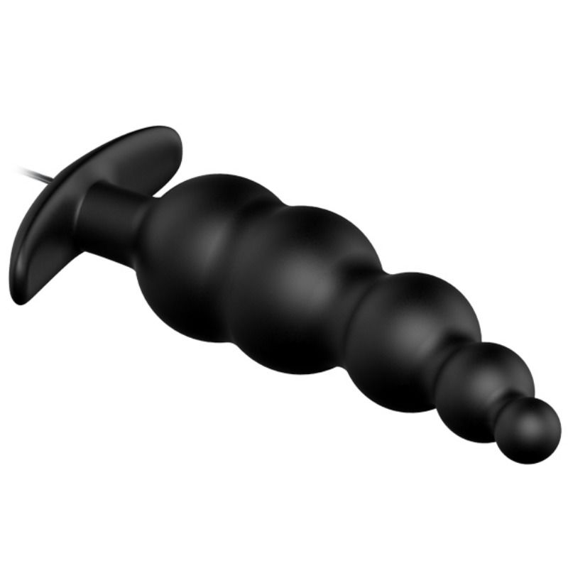 PRETTY LOVE - ANALPLUG AUS SILIKON EXTRA STIMULATION UND 12 VIBRATIONSMODI SCHWARZ – Bild 3