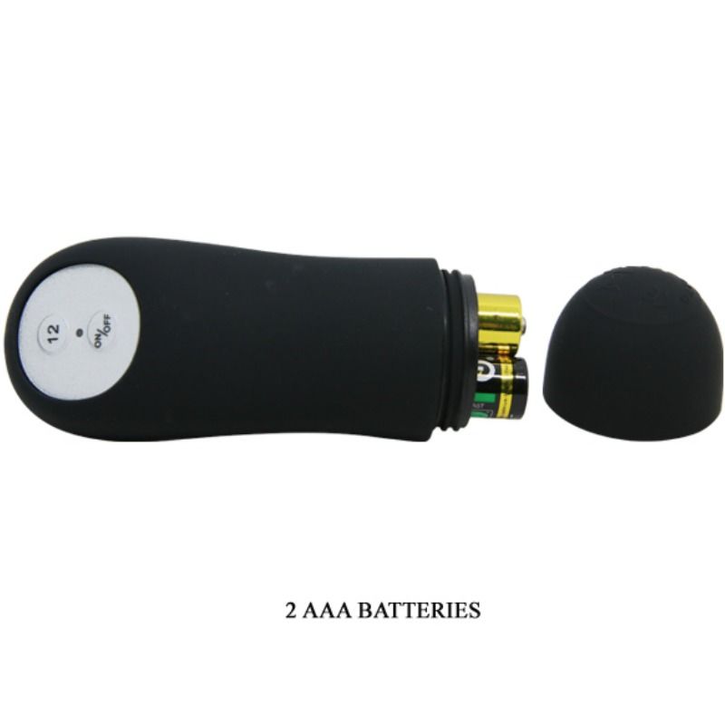 PRETTY LOVE - ANALPLUG AUS SILIKON EXTRA STIMULATION UND 12 VIBRATIONSMODI SCHWARZ – Bild 4