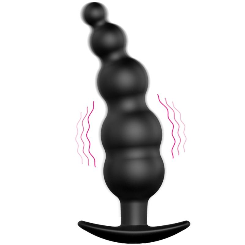 PRETTY LOVE - ANALPLUG AUS SILIKON EXTRA STIMULATION UND 12 VIBRATIONSMODI SCHWARZ – Bild 7