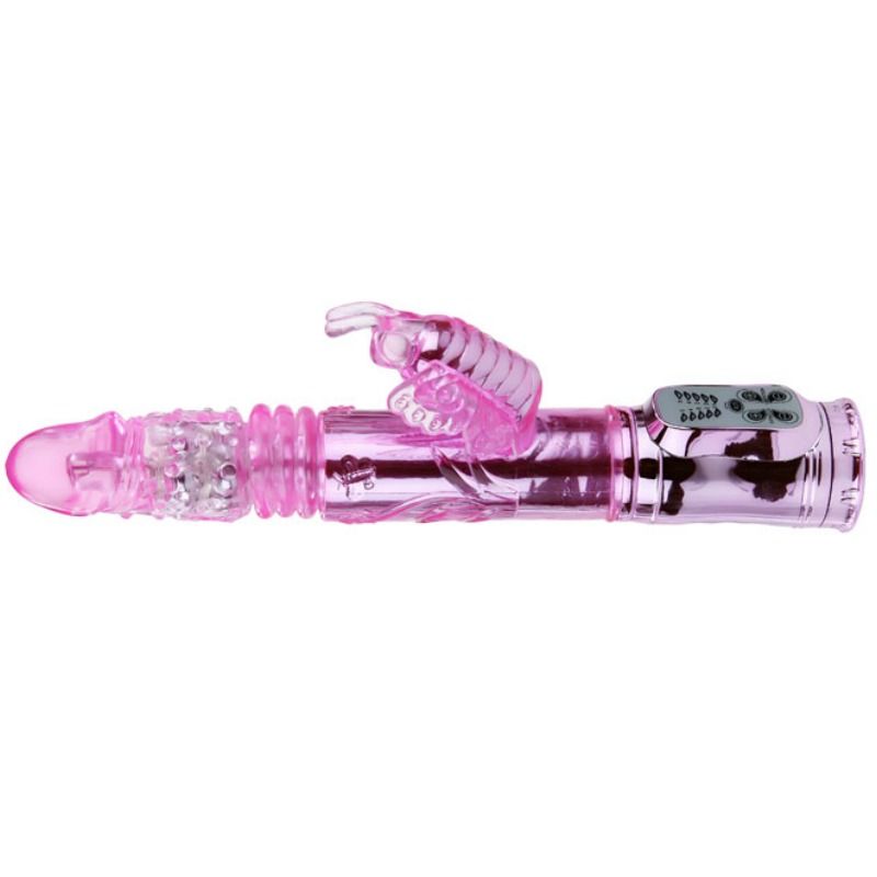 BAILE - WIEDERAUFLADBARER VIBRATOR MIT ROTATION UND POCHENDEN SCHMETTERLINGSSTIMULATOR – Bild 5