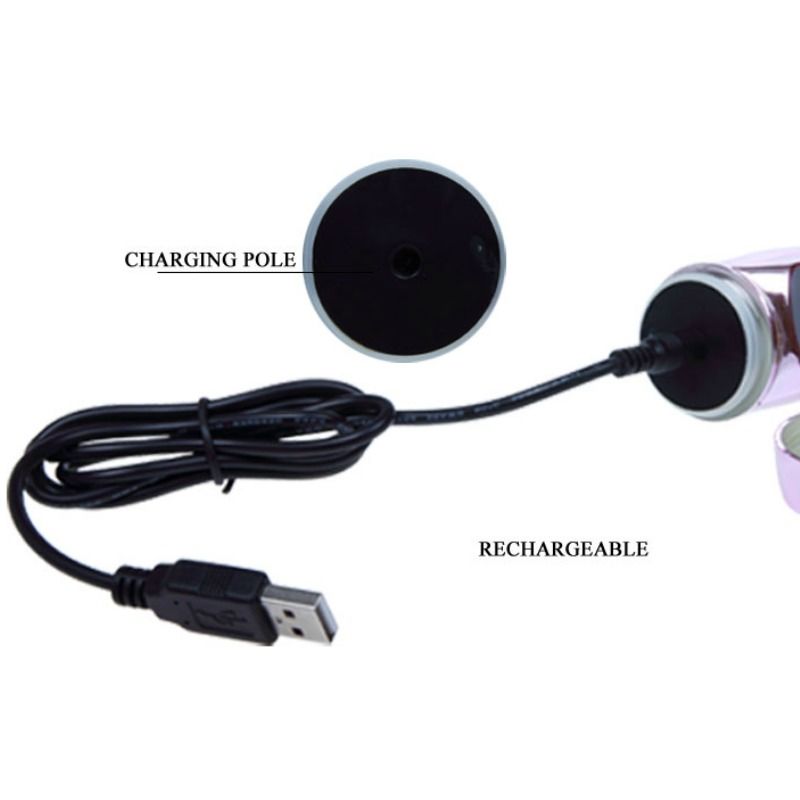 BAILE - WIEDERAUFLADBARER VIBRATOR MIT ROTATION UND POCHENDEN SCHMETTERLINGSSTIMULATOR – Bild 7