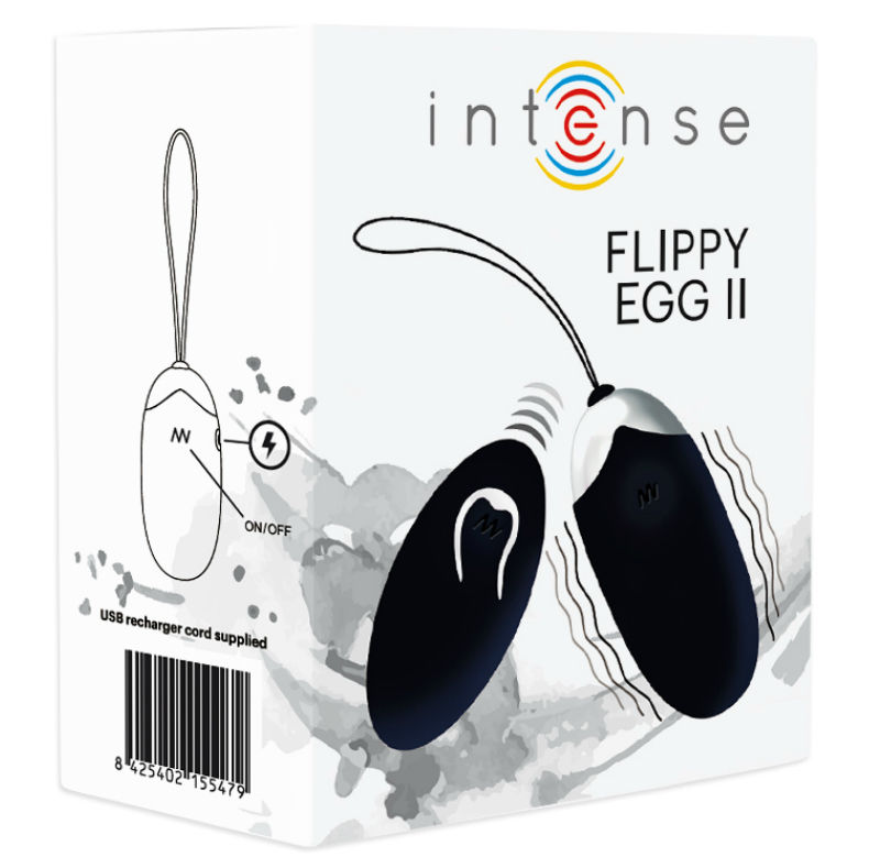 INTENSE - FLIPPY II VIBRIERENDES EI MIT FERNBEDIENUNG SCHWARZ – Bild 4