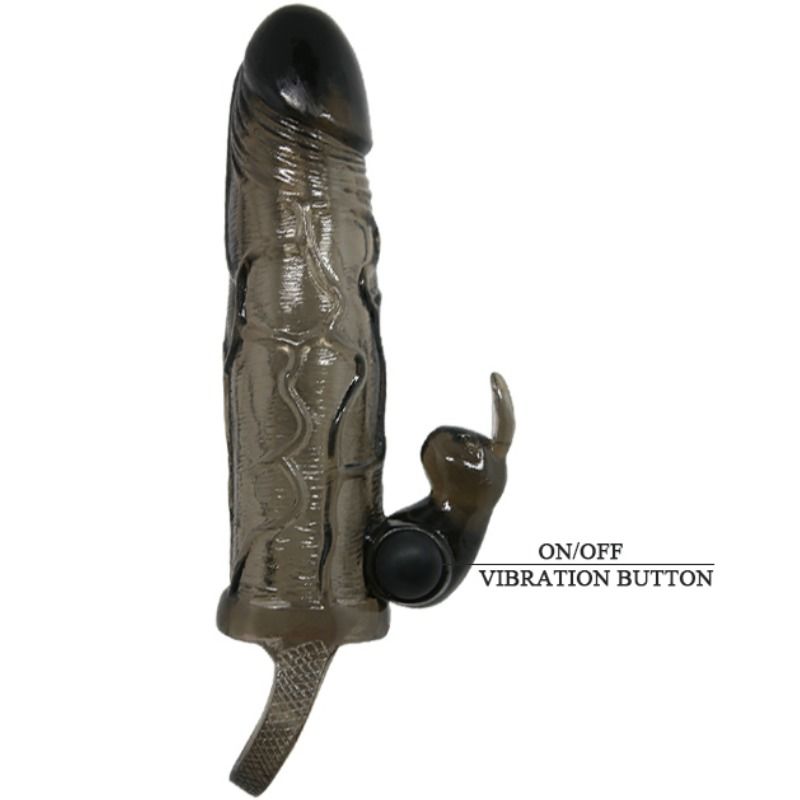 BAILE - BRAVE MAN PENISABDECKUNG MIT KANINCHEN SCHWARZ 16.5 CM – Bild 5