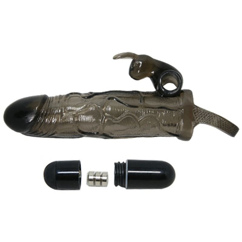 BAILE - BRAVE MAN PENISABDECKUNG MIT KANINCHEN SCHWARZ 16.5 CM – Bild 4