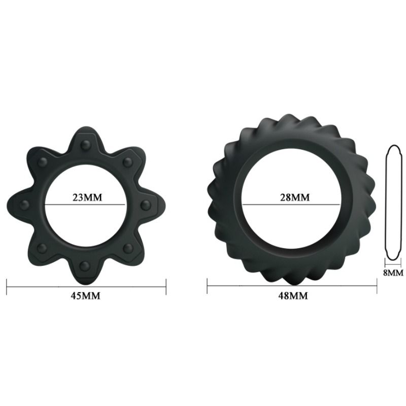 BAILE - KIT 2 RING BLÜHENDE SILIKONRINGE – Bild 5