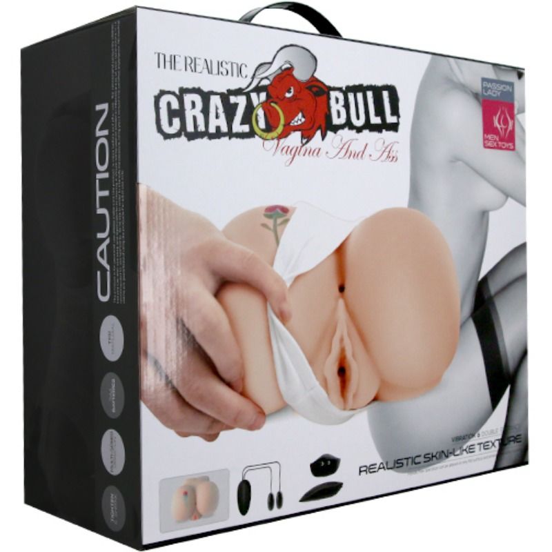 CRAZY BULL - VAGINA UND ANUS MIT REALISTISCHEM TATTOO MIT VIBRATION – Bild 5