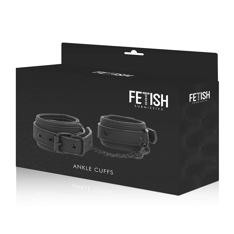 FETISH SUBMISSIVE - KNÖCHELSTZE AUS VEGANEM LEDER MIT NOPRENE-FUTTER – Bild 9