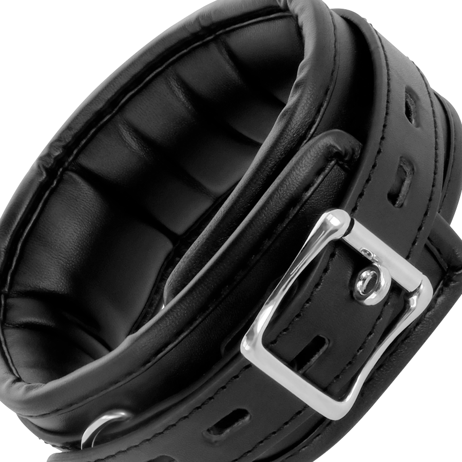 DARKNESS - WEICHE LEDER-HALSKETTE MIT KETTE – Bild 5