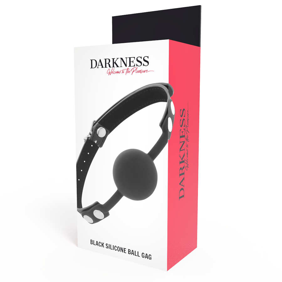 DARKNESS - KNEBEL AUS SCHWARZEM SILIKON – Bild 4