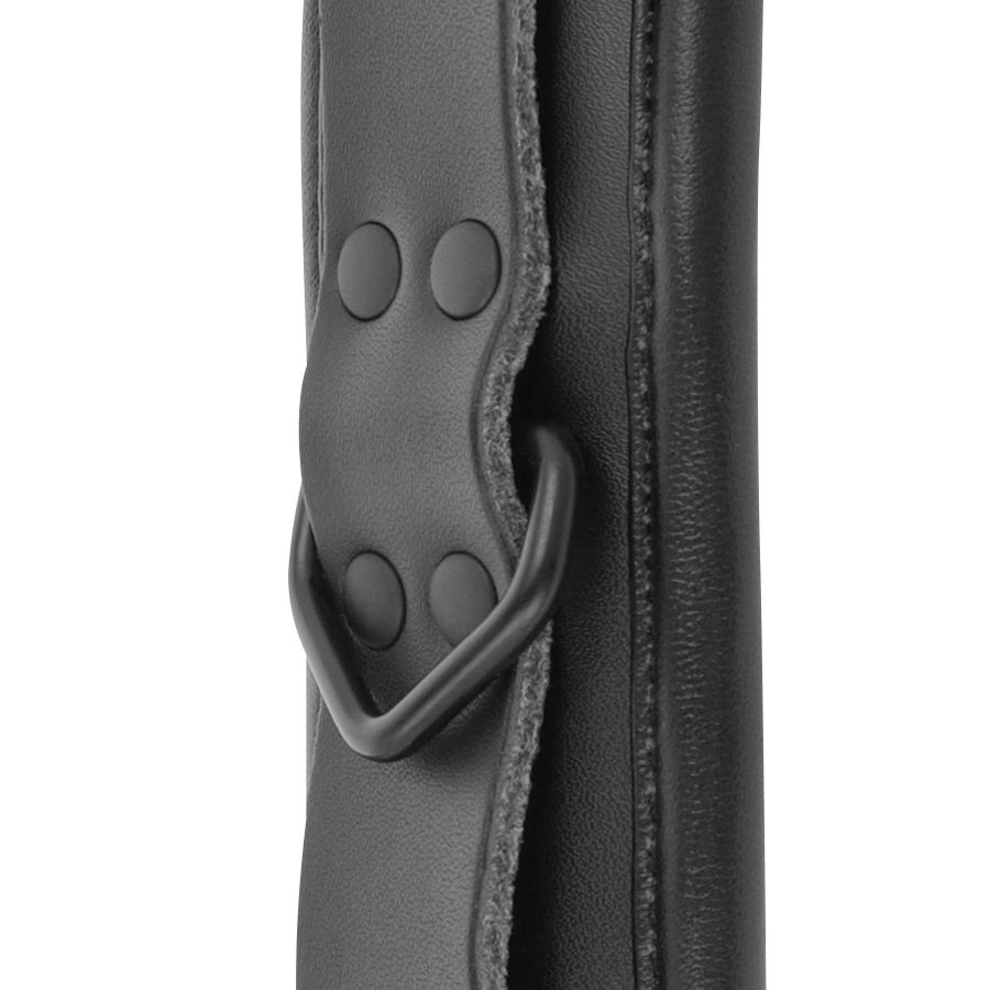 DARKNESS - HANDSCHELLEN UND KRAGEN AUS SCHWARZEM LEDER – Bild 10